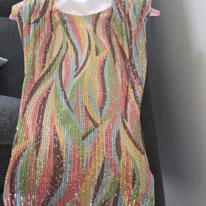 Fashion Nova Vibrant Sequin Midi Dress